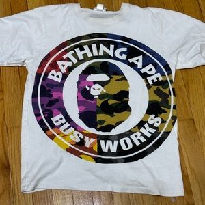 BAPE MIX CAMO BIG BUSY WORKS TEE